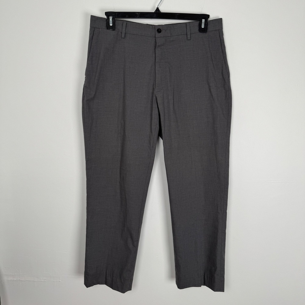Polo Ralph Lauren Classic Fit Grey Italian Fabric Trousers Mens 36x30 Stretch